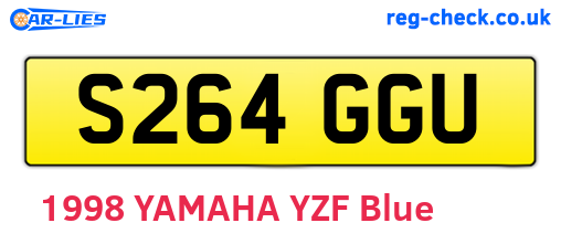 S264GGU are the vehicle registration plates.
