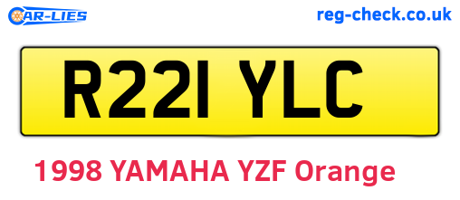 R221YLC are the vehicle registration plates.