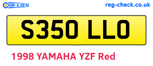 S350LLO are the vehicle registration plates.