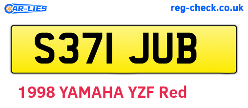 S371JUB are the vehicle registration plates.