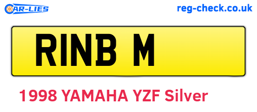 R1NBM are the vehicle registration plates.