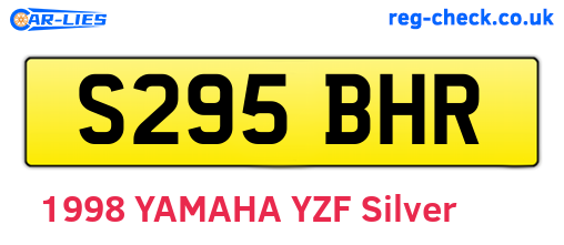 S295BHR are the vehicle registration plates.