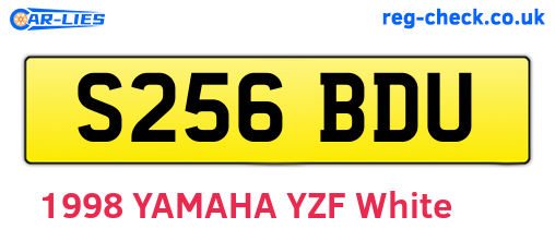 S256BDU are the vehicle registration plates.
