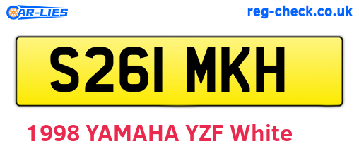 S261MKH are the vehicle registration plates.