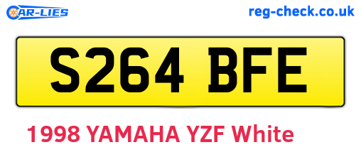 S264BFE are the vehicle registration plates.