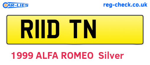 R11DTN are the vehicle registration plates.