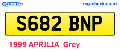 S682BNP are the vehicle registration plates.