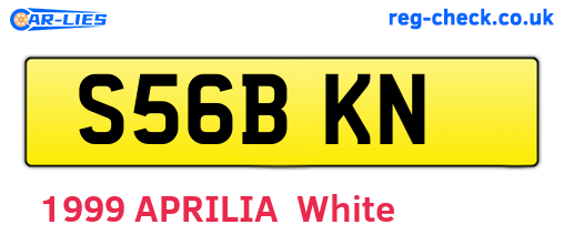 S56BKN are the vehicle registration plates.