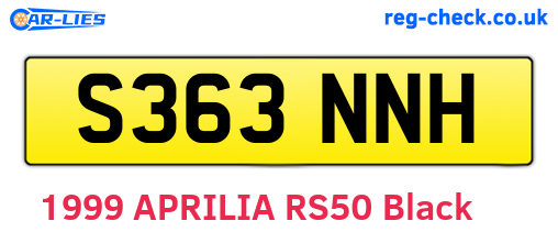 S363NNH are the vehicle registration plates.