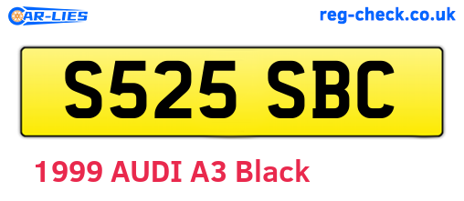 S525SBC are the vehicle registration plates.