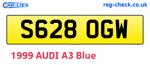 S628OGW are the vehicle registration plates.