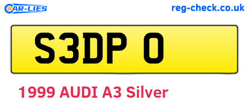 S3DPO are the vehicle registration plates.