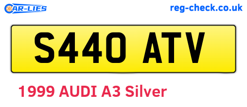 S440ATV are the vehicle registration plates.