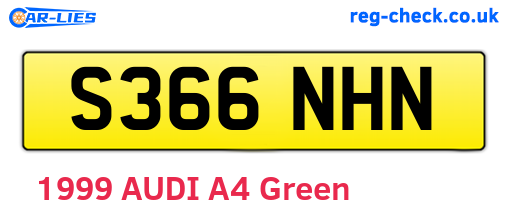 S366NHN are the vehicle registration plates.