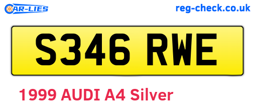 S346RWE are the vehicle registration plates.