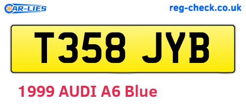 T358JYB are the vehicle registration plates.