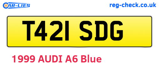 T421SDG are the vehicle registration plates.