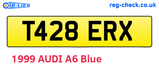 T428ERX are the vehicle registration plates.