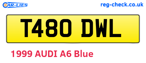 T480DWL are the vehicle registration plates.