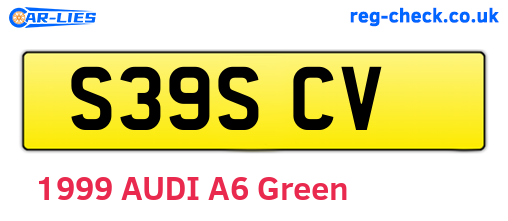 S39SCV are the vehicle registration plates.