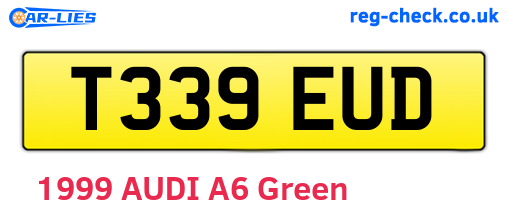 T339EUD are the vehicle registration plates.