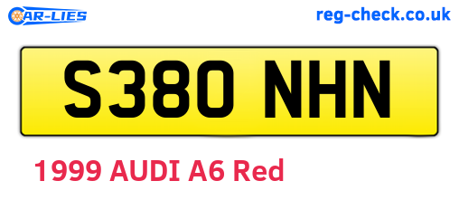 S380NHN are the vehicle registration plates.