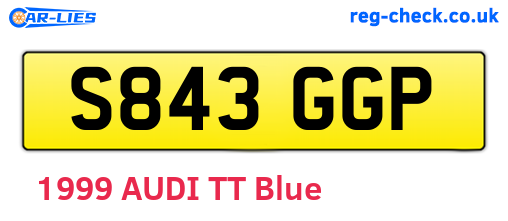 S843GGP are the vehicle registration plates.