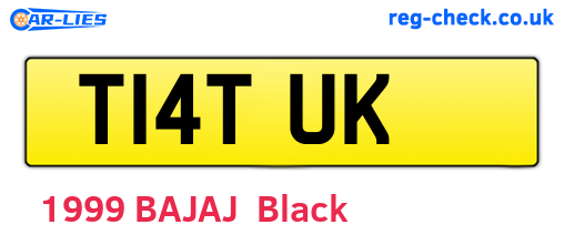 T14TUK are the vehicle registration plates.