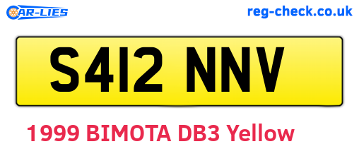 S412NNV are the vehicle registration plates.