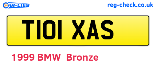 T101XAS are the vehicle registration plates.