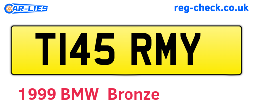 T145RMY are the vehicle registration plates.