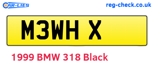 M3WHX are the vehicle registration plates.