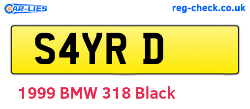 S4YRD are the vehicle registration plates.