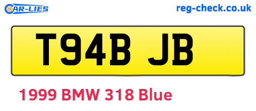 T94BJB are the vehicle registration plates.