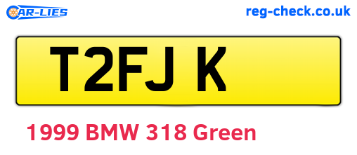 T2FJK are the vehicle registration plates.
