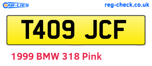 T409JCF are the vehicle registration plates.