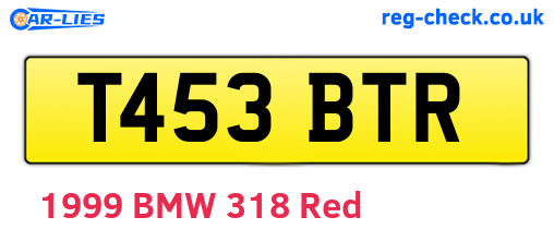 T453BTR are the vehicle registration plates.