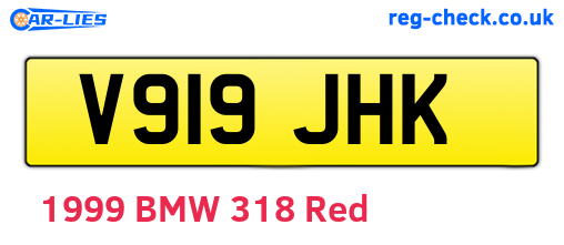 V919JHK are the vehicle registration plates.