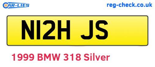 N12HJS are the vehicle registration plates.