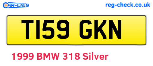 T159GKN are the vehicle registration plates.