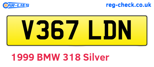 V367LDN are the vehicle registration plates.