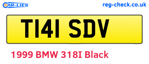 T141SDV are the vehicle registration plates.