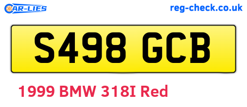 S498GCB are the vehicle registration plates.