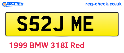 S52JME are the vehicle registration plates.