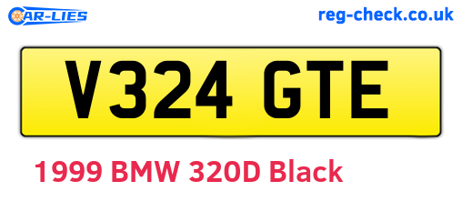 V324GTE are the vehicle registration plates.