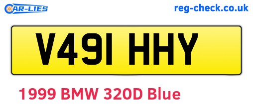 V491HHY are the vehicle registration plates.