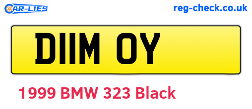 D11MOY are the vehicle registration plates.