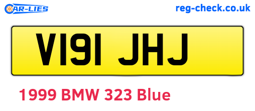 V191JHJ are the vehicle registration plates.