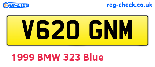 V620GNM are the vehicle registration plates.