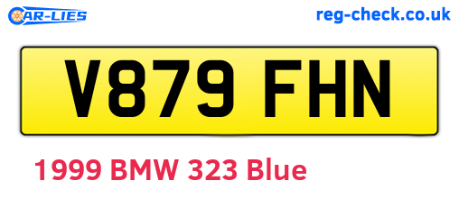 V879FHN are the vehicle registration plates.